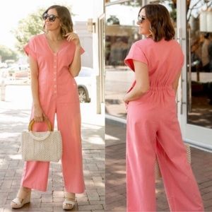 Madewell Button-Front Day Jumpsuit SZ 8 NEW